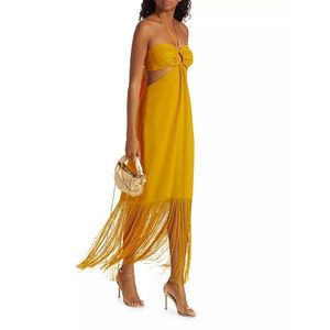 crush ruffle halter mini dress Red Ruffle Corsage Halter Mini Dress main image 1